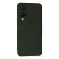 BUĞZ Vivo Y17s Kılıf Nano İçi Kadife Silikon - Koyu Yeşil