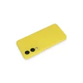 BUĞZ Vivo Y17s Kılıf Nano İçi Kadife Silikon - Sarı