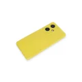 BUĞZ Vivo Y27 Kılıf Nano İçi Kadife Silikon - Sarı