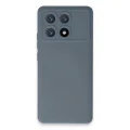 BUĞZ Xiaomi Poco X6 Pro Kılıf Nano İçi Kadife Silikon - Gri