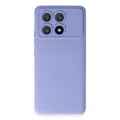 BUĞZ Xiaomi Poco X6 Pro Kılıf Nano İçi Kadife Silikon - Lila
