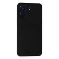 BUĞZ Xiaomi Redmi 13c Kılıf Kelvin Kartvizitli Silikon - Siyah