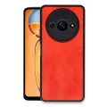 BUĞZ Xiaomi Redmi A3 4g Kılıf Aras Deri Kapak - Kırmızı