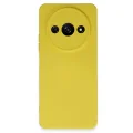 BUĞZ Xiaomi Redmi A3 4g Kılıf Nano İçi Kadife Silikon - Sarı