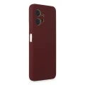 BUĞZ Xiaomi Redmi Note 12 4g Kılıf Nano İçi Kadife Silikon - Bordo