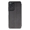 BUĞZ Xiaomi Redmi Note 12 Pro 4g Kılıf Flip Cover - Siyah
