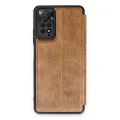 BUĞZ Xiaomi Redmi Note 12 Pro 4g Kılıf Flip Cover - Taba