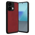 BUĞZ Xiaomi Redmi Note 13 Pro 4g Kılıf Aras Deri Kapak - Kırmızı