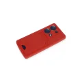 BUĞZ Xiaomi Redmi Note 13 Pro 4g Kılıf Kelvin Kartvizitli Silikon - Kırmızı