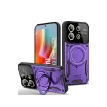 BUĞZ Xiaomi Redmi Note 13 Pro 5g Kılıf Joy Lens Standlı Kapak - Mor