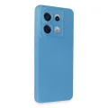BUĞZ Xiaomi Redmi Note 13 Pro 5g Kılıf Nano İçi Kadife Silikon - Mavi