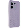 BUĞZ Xiaomi Redmi Note 13 Pro 5g Kılıf Petek Silikon Kapak - Lila