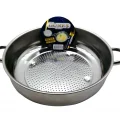 BUĞZ No-2 - 28cm Basık Süzek Metal Süzgeç Bx40