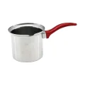 BUĞZ No-6  Çelik Cezve  Kırmızı Kulp Bx40