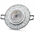  NOAS YL65 1677 Hektor Led Çerçeveli 4000K Kristal Cam Spot Kasa - Priz ve Anahtar İçin Uyumlu Çerçeve