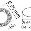 BUĞZ NOAS YL65 1677 Hektor Led Çerçeveli 4000K Kristal Cam Spot Kasa - Priz ve Anahtar İçin Uyumlu Çerçeve