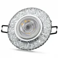 BUĞZ NOAS YL65 1677 Hektor Led Çerçeveli 4000K Kristal Cam Spot Kasa - Priz ve Anahtar İçin Uyumlu Çerçeve