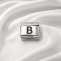 BUĞZ Nomination Uyumlu B Harfi Charm – Çelik Harfli Bileklik Aksesuarı , Kişiye Özel Modüler Takı