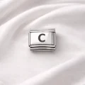 BUĞZ Nomination Uyumlu C Harfi Charm – Çelik Harfli Bileklik Aksesuarı ,Kişiye Özel Modüler Takı