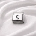 BUĞZ Nomination Uyumlu Ç Harfi Charm – Çelik Harfli Bileklik Aksesuarı , Kişiye Özel Modüler Takı