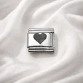 BUĞZ Çelik Kalp Charm – Parlak Çelik Bileklik Aksesuarı | Sevgi Temalı Modüler Charm