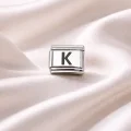 BUĞZ Nomination Uyumlu K Harf Charm | Çelik Bileklik Aksesuarı | Kişiye Özel Harf Modülü | Minimal & Şık Tasarım