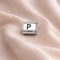 BUĞZ Nomination Uyumlu “P” Harf Charm – Çelik Bileklik Modülü, Kişiye Özel Harf Aksesuarı