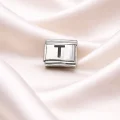 BUĞZ Nomination Uyumlu T Harfli Charm | Paslanmaz Çelik Harf Charm | Kişiye Özel Bileklik Aksesuarı