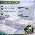 BUĞZ Nonwoven Kompres 7,5x7,5 cm 4 Katlı Steril 100 Adet (5’li Zarflardan 20 Paket) Pansuman Spanç 1 KUTU