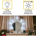 BUĞZ Nostalji Hollywood Tarzı 10lu Makyaj Masası Aynası Beyaz Led Işıklı Lamba USB