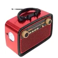 BUĞZ Nostaljik Görünümlü Ahşap Radyo TF SD USB Girişli Led Fener Işıklı - BUĞZ