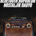 BUĞZ Nostaljik Görünümlü Ahşap Radyo TF SD USB Girişli Led Fener Işıklı - BUĞZ