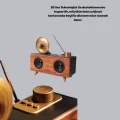BUĞZ Nostaljik Gramofon Bluetooth Hoparlör – FM Radyo + USB + SD Kart Destekli - BUĞZ
