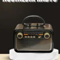 BUĞZ Nostaljik Radyo Bluetooth Bağlantılı Müzik Kutusu Ahşap - BUĞZ