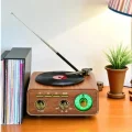 BUĞZ Nostaljik radyo Bluetooth FM USB MP3 çalar kahverengi 2 yıl garantili - Elektronik