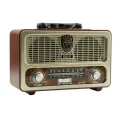 BUĞZ Nostaljik radyo bluetooth özellikli usb sd girişli fm radyo çok renkli 2 yıl garantili
