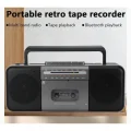 BUĞZ Nostaljik radyo FM radyo USB MP3 çalar kablosuz hoparlör Bluetooth gri 2 yıl garantili