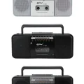 BUĞZ Nostaljik radyo FM radyo USB MP3 çalar kablosuz hoparlör Bluetooth kaset çalar siyah