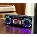 BUĞZ Nostaljik radyo siyah Bluetooth özellikli FM radyo USB MP3 çalar kaset çalar 2 yıl garantili