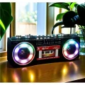 BUĞZ Nostaljik radyo siyah Bluetooth özellikli FM radyo USB MP3 çalar kaset çalar 2 yıl garantili