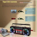BUĞZ Nostaljik radyo siyah Bluetooth özellikli FM radyo USB MP3 çalar kaset çalar 2 yıl garantili