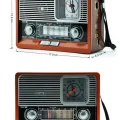  Nostaljik Vintage Radyo Taşınabilir Bluetooth Bağlantılı Hoparlör Radyo