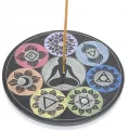 BUĞZ Obsidian Taşı 7 Çakra (Chakra) Tasarımı Tütsülük