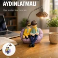 BUĞZ Okuyan Çift Figürlü Dekoratif Gece Lambası Hediye Seçeneği