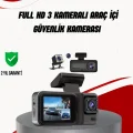 BUĞZ Ön Arka ve İç Kamera DashCam 360° Kapsamlı Full HD Araç Güvenlik Sistemi