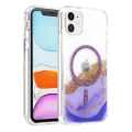 BUĞZ Onegif  İphone 11 Lotus Simli Magsafe Kapak - Mor