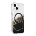 BUĞZ Onegif  İphone 14 Lotus Simli Magsafe Kapak - Siyah