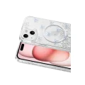 BUĞZ Onegif  İphone 14 Misk Simli Magsafe Kapak - Desen 3