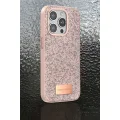 BUĞZ Onegif  İphone 14 Pro Max Bright Simli Kapak - Gold