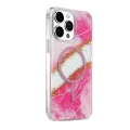 BUĞZ Onegif  İphone 14 Pro Max Lotus Simli Magsafe Kapak - Pembe